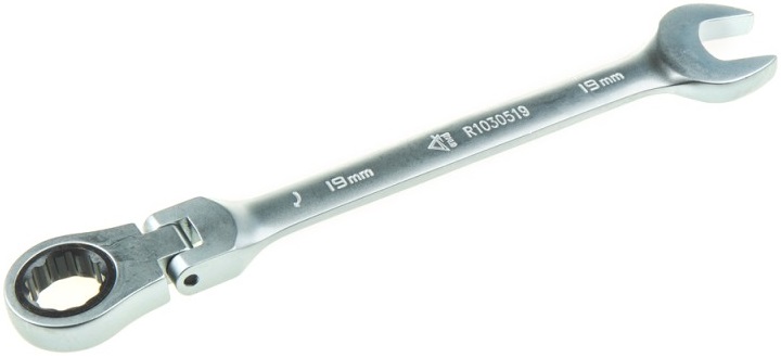 Ключ комбинированный трещоточный ARNEZI R1030519, шарнирный, 19 мм