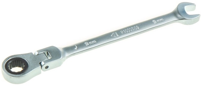 Ключ комбинированный трещоточный ARNEZI R1030509, шарнирный, 9 мм