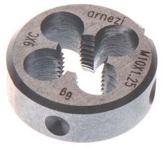 Плашка круглая метрическая ARNEZI R5302005, М10x1.25 мм