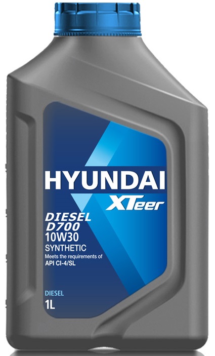 Масло моторное синтетическое Hyundai Xteer 1011014 Diesel D700, CI-4/SL, 10W-30, 1 л 