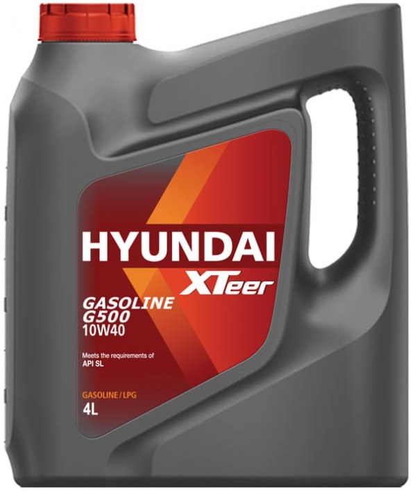 Масло моторное Hyundai Xteer 1041044, Gasoline G500, 10W-40, 4 л 