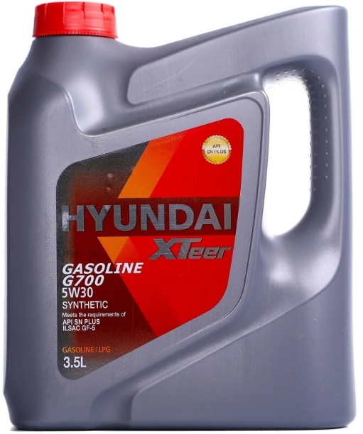 Масло моторное Hyundai Xteer 1071135, Gasoline G700, 5W-30, 3.5 л 