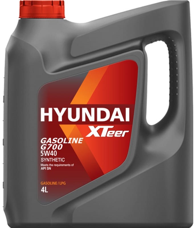 Масло моторное Hyundai Xteer 1041136, Gasoline G700, 5W-40, 4 л