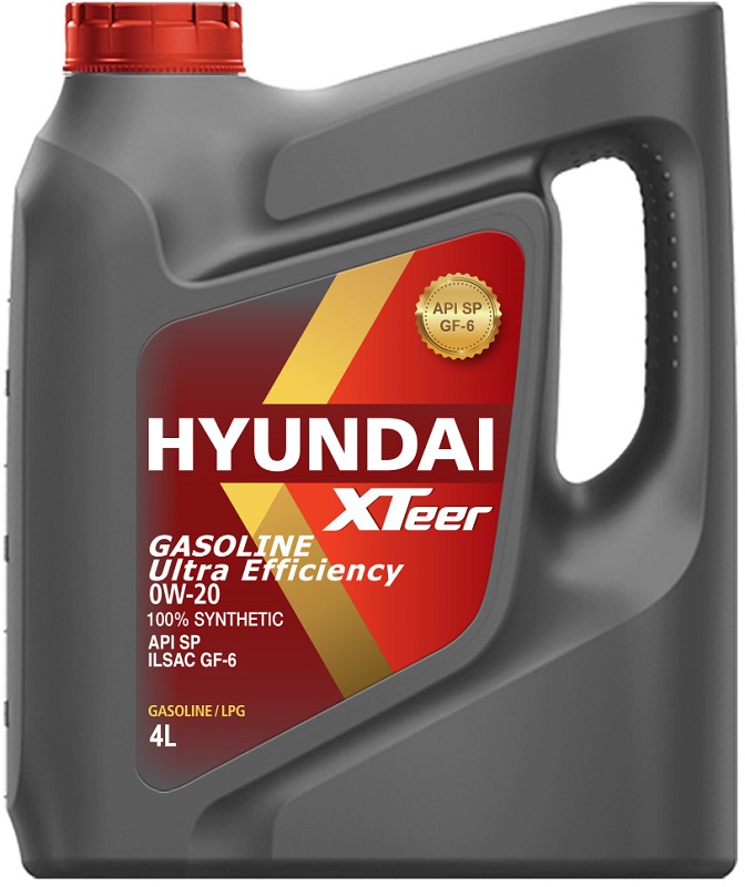 Масло моторное Hyundai Xteer 1041121, Gasoline Ultra Efficiency, 0W-20, 4 л 