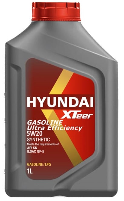 Масло моторное Hyundai Xteer 1011013, Gasoline Ultra Efficiency, 5W-20, 1 л 