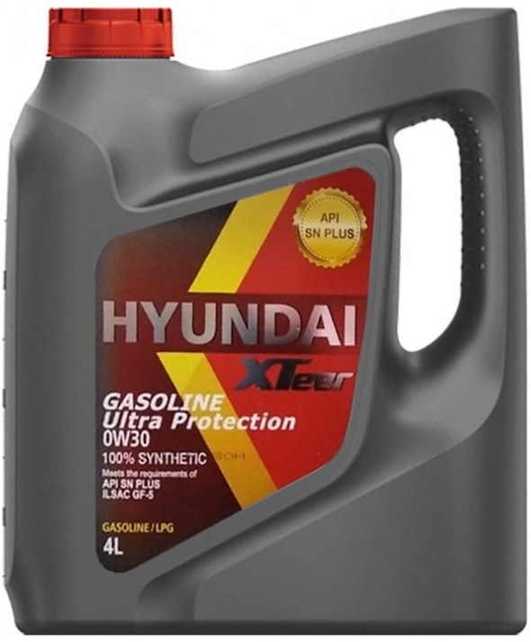 Масло моторное Hyundai Xteer 1041122, Gasoline Ultra Protection, 0W-30, 4 л 