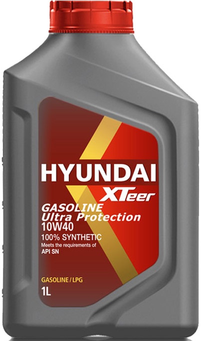 Масло моторное синтетическое Hyundai Xteer 1011019, Gasoline Ultra Protection, 10W-40, 1 л 