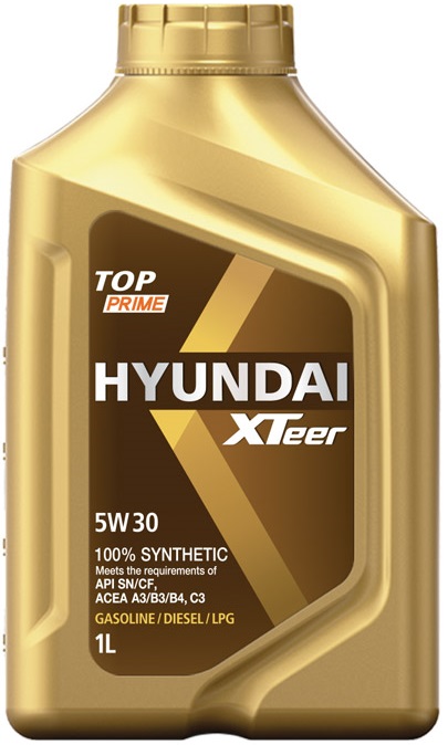 Масло моторное синтетическое Hyundai Xteer 1011115, TOP Prime, 5W-30, 1 л 
