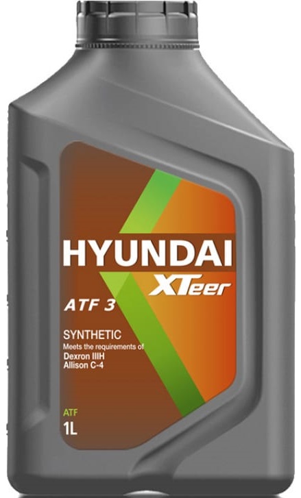 Масло трансмиссионное Hyundai Xteer 1011011, ATF 3, 1 л 