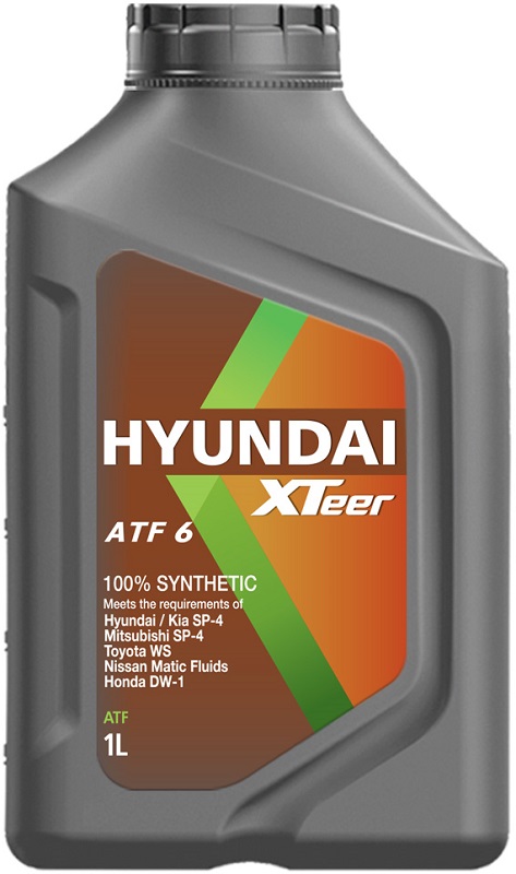 Масло трансмиссионное Hyundai Xteer 1011412, ATF 6, 1 л 
