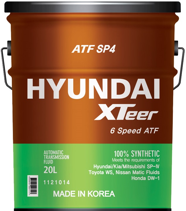 Масло трансмиссионное Hyundai Xteer 1121014, ATF SP4, 20 л 