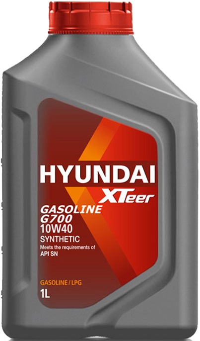 Масло моторное синтетическое Hyundai XTeer 1011009, Gasoline G700, 10W-40, 1л
