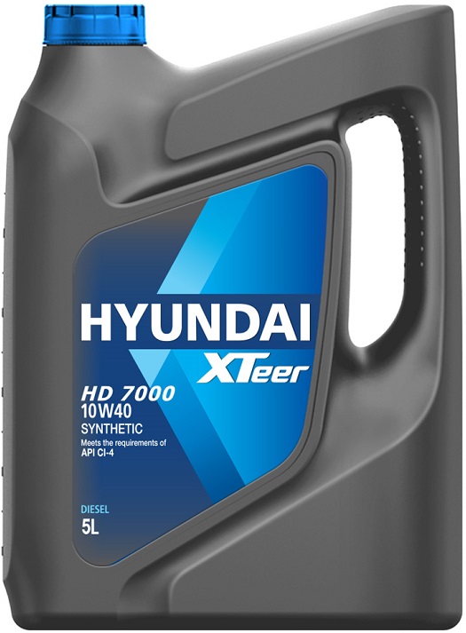 Масло моторное синтетическое Hyundai XTeer 1011237, Diesel HD 7000, 10W-40, 1 л 