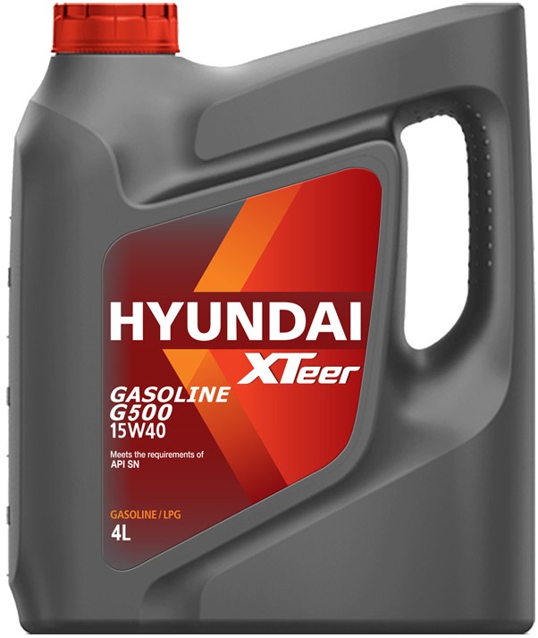 Масло моторное синтетическое Hyundai XTeer 1051043, Gasoline G500, 15W-40, 5 л