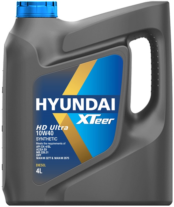 Масло моторное синтетическое Hyundai XTeer 1051227, Diesel HD Ultra, 10W-40, 5 л