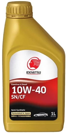Масло моторное полусинтетическое Idemitsu 30015049-724, Gasoline & Diesel Semi-Synthetic, 10W-40, 1 л