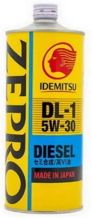 Масло моторное полусинтетическое Idemitsu 2156054, Zepro Diesel, DL-1, 5W-30, 1 л