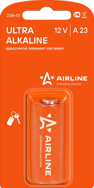 Батарейка алкалиновая AIRLINE 23A-01, A23, 12 V, 1 шт