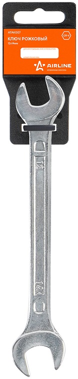 Ключ рожковый Airline ATAK007, 12x14 мм