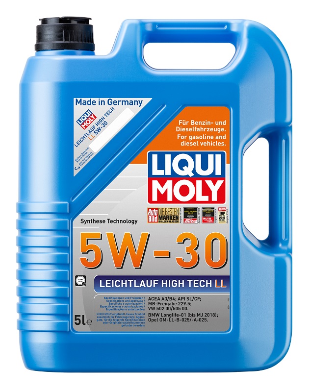 Масло моторное синтетическое Liqui Moly 9507, Longtime High Tech, 5W-30, 5 л