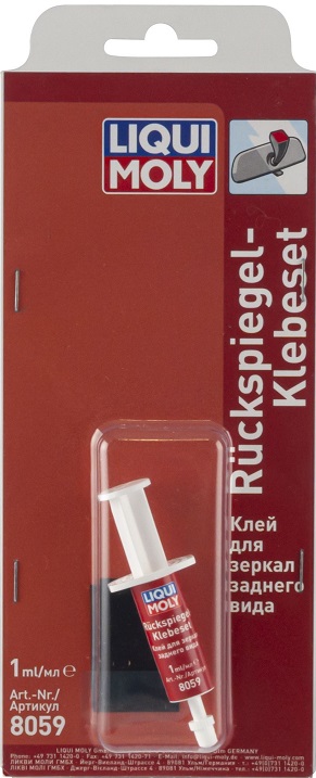 Клей для зеркал заднего вида Liqui Moly 8059, Ruckspiegel-Klebe-Set, 1 мл