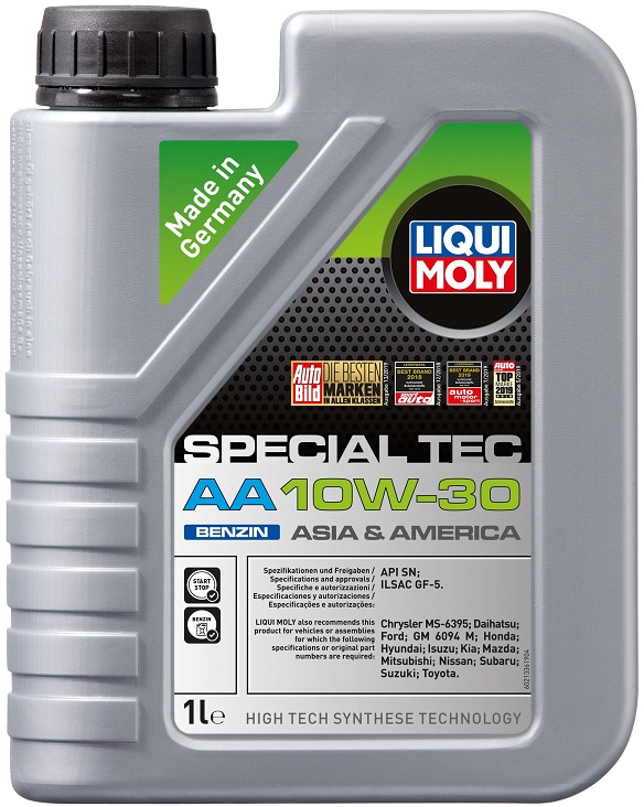 Масло моторное синтетическое Liqui Moly 21336, Special Tec AA Benzin, 10W-30, 1 л