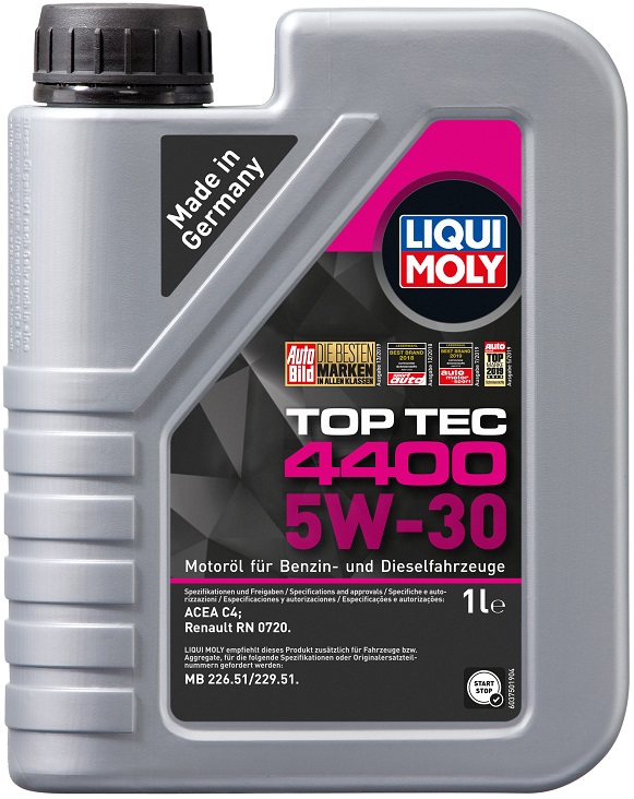 Масло моторное синтетическое Liqui Moly 2319, Top Tec 4400, 5W-30, 1 л