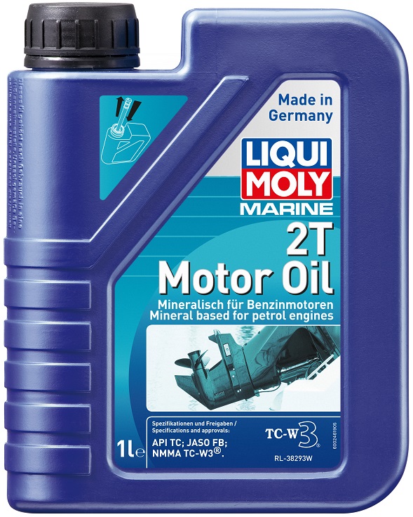 Масло моторное минеральное Liqui Moly 25019 Marine 2T Motor oil, 1 л