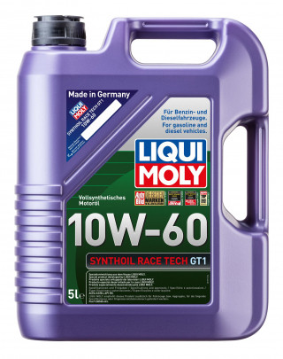 Масло моторное синтетическое Liqui Moly 8909 SYNTHOIL RACE TECH GT 1, 10W-60, 5 л