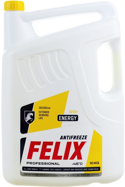 Жидкость охлаждающая ENERGY Felix 430206028, жёлтая, 10 кг