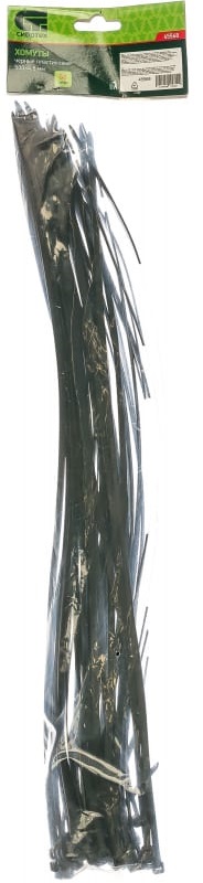 Хомуты СИБРТЕХ 45568, 500x4.8 мм, пластиковые, черные, 50 шт 