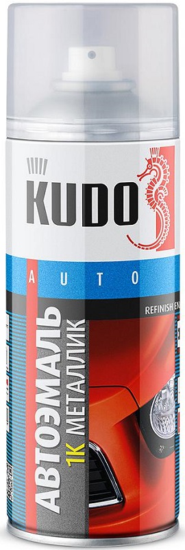Краска автомобильная Kudo KU-41221, металлик, 1K, Ледниковый 221, 520 мл