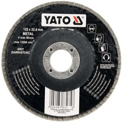 Круг лепестковый торцевой Yato YT-83272, 125 мм, Р40