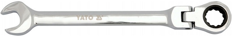 Ключ комбинированный трещеточный YATO YT-1685, с шарниром, 19 мм