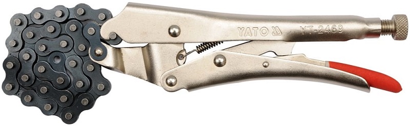 Клещи давильные с цепью YATO YT-2469, длина цепи 500 мм