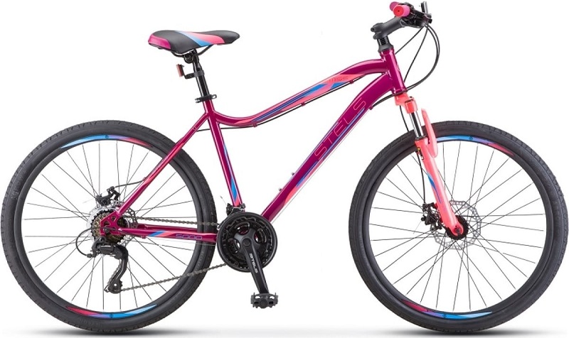 Велосипед STELS LU089371, Miss 5000 D 26 V020, размер рамы 18, фиолетовый-розовый