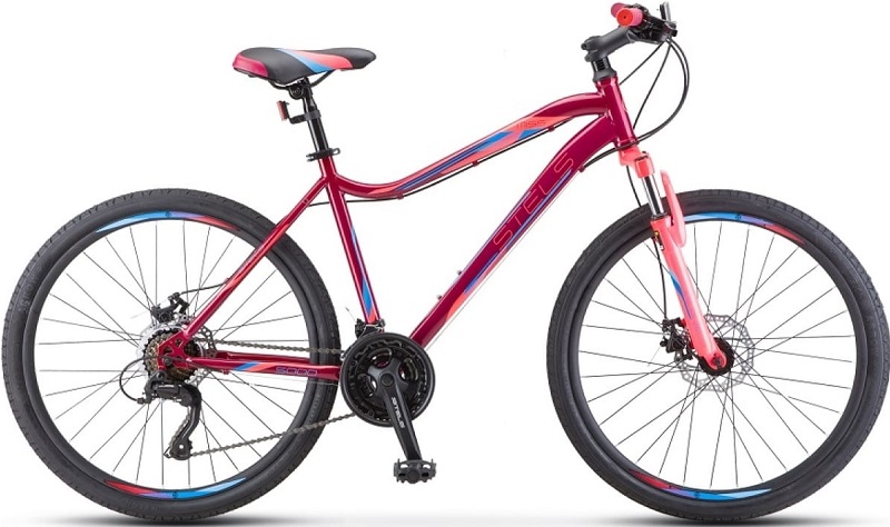 Велосипед STELS LU089369, Miss 5000 D 26 V020, размер рамы 18, вишневый-розовый