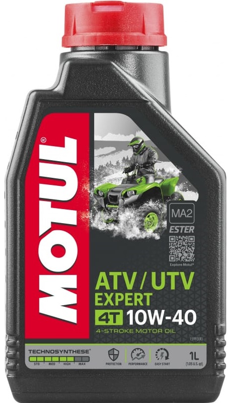 Масло моторное полусинтетическое Motul 105938, ATV-UTV Expert, 10W-40, 1 л