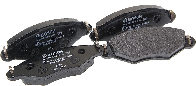 Колодки тормозные, дисковые PEUGEOT 206 Bosch 0 986 495 244