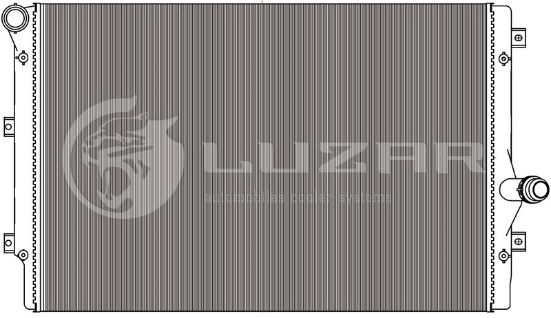 Радиатор охлаждения SKODA OCTAVIA Luzar LRC 1803