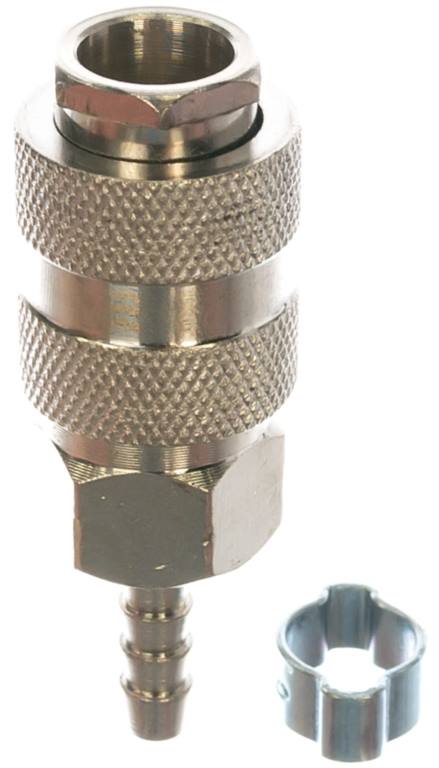Разъемное соединение рапид FUBAG 180120 B елочка 6 мм с обжимным кольцом 6х11 мм, блистер
