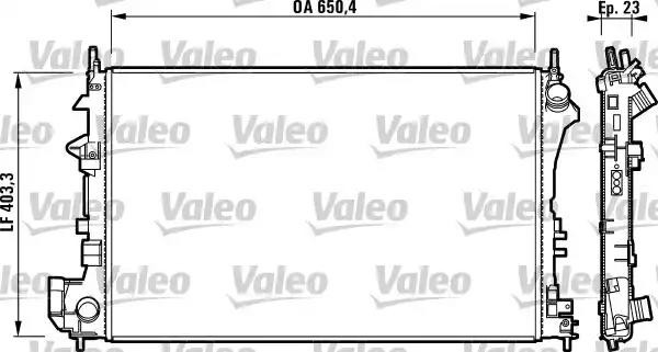 Радиатор охлаждения OPEL SIGNUM Valeo 732 879