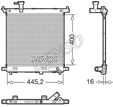 Радиатор охлаждения NISSAN Note Denso DRM46066