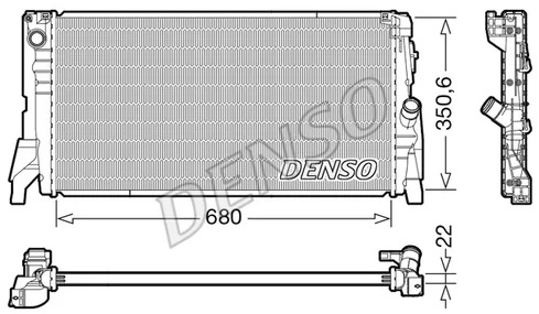 Радиатор охлаждения MINI Hatch Denso DRM05118