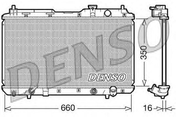 Радиатор охлаждения HONDA CR-V Denso DRM40010