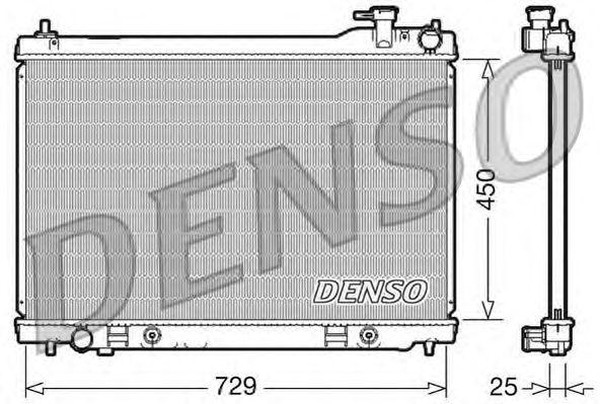Радиатор охлаждения INFINITI FX Denso DRM46100
