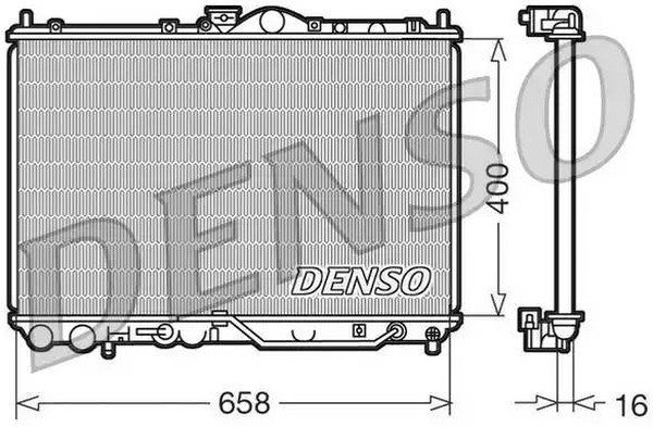 Радиатор охлаждения MITSUBISHI CARISMA Denso DRM45011