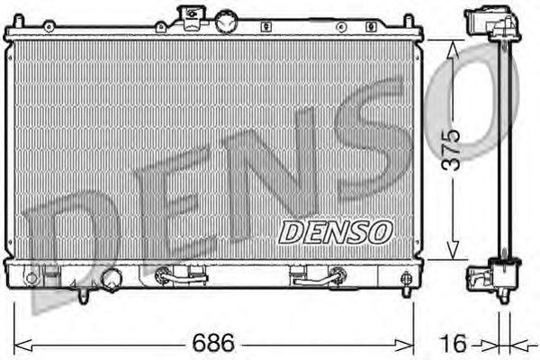 Радиатор охлаждения MITSUBISHI LANCER Denso DRM45024