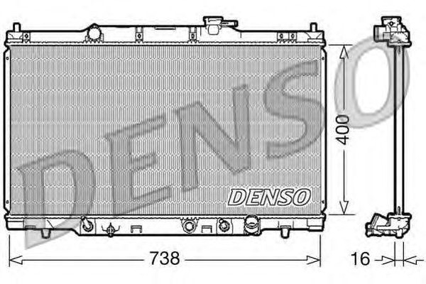 Радиатор охлаждения HONDA CR-V Denso DRM40012