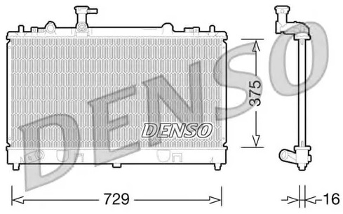 Радиатор охлаждения MAZDA 6 Denso DRM44028